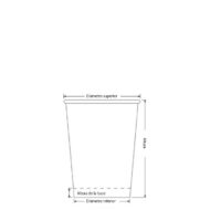 vaso reutilizable 17 oz personalizado para eventos